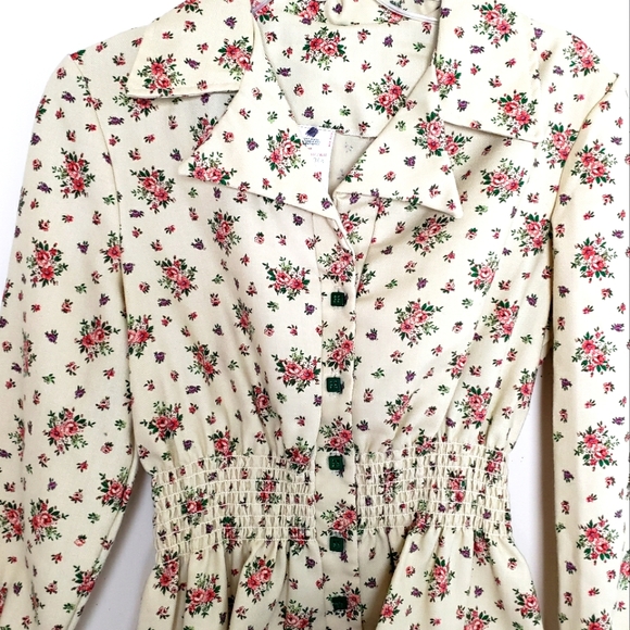 Vintage Upstairs Closet Floral Print Top - Picture 3 of 16